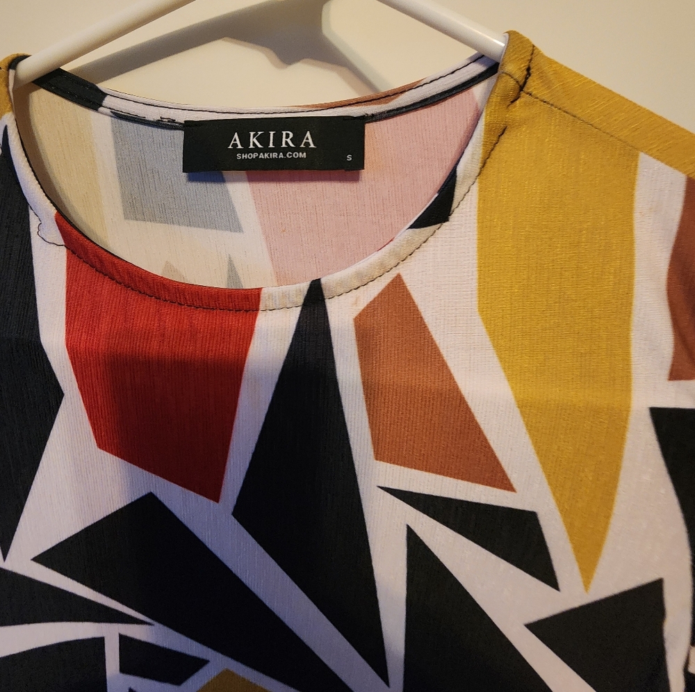 Akira dress multi colored nbw